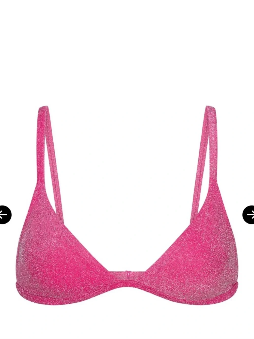 Skims Pink Sparkle mid rise bikini